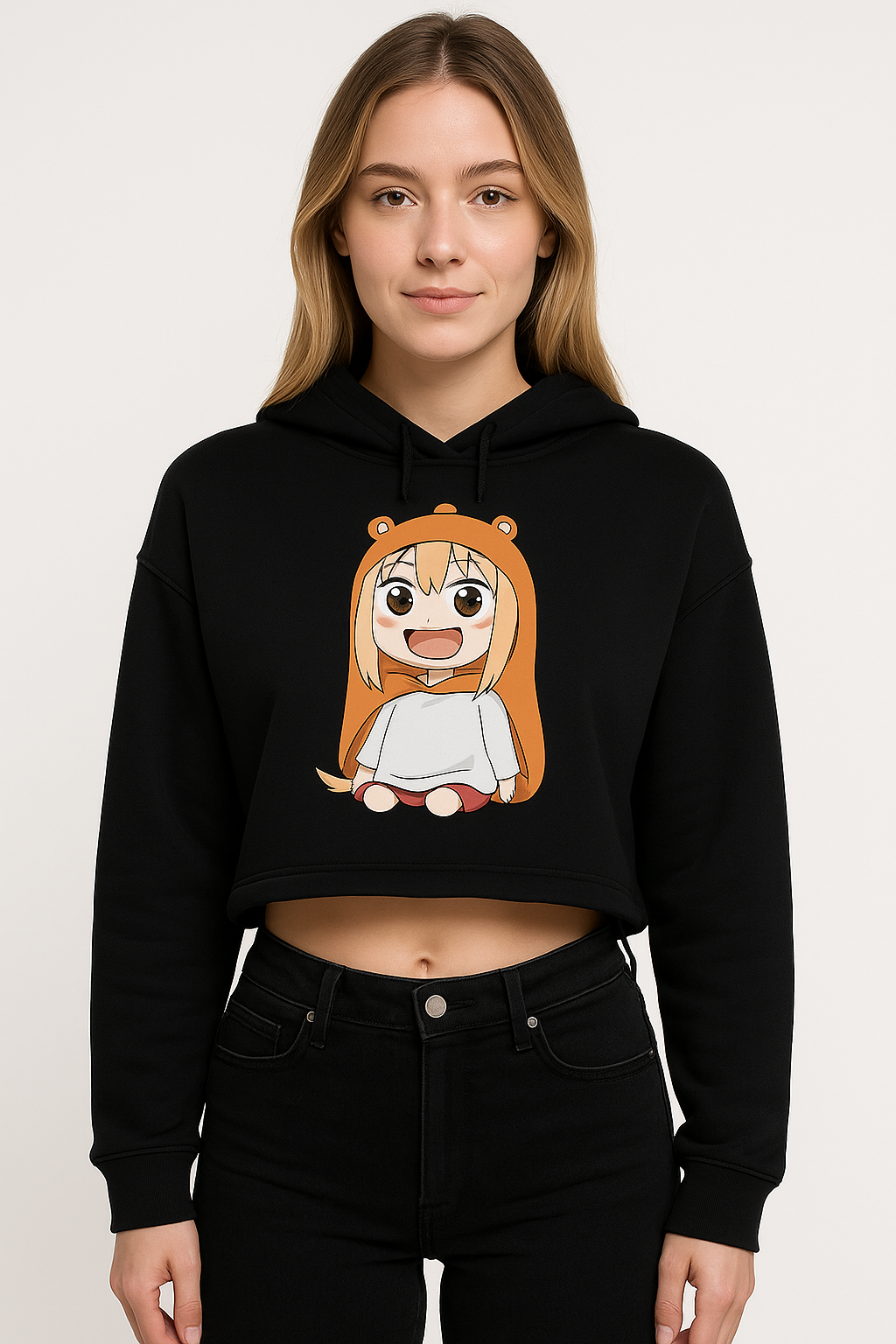 Bella Cropped Hoodie – Trendy Raw Fit
