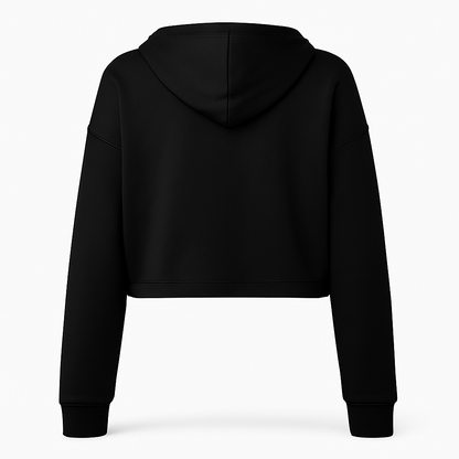 Bella Cropped Hoodie – Trendy Raw Fit