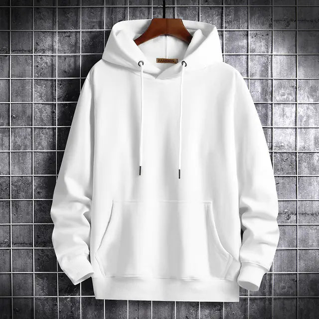 Men's Thick Hoodie - Cotton &amp; Velvet for a High-End Streetwear Look