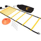 Outdoor agility ladder training ladder set jump ladder logo disc resistance umbrella pull belt agility ladder set - Athlyos